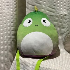 Squishmallows Denton the Chameleon Plush Backpack